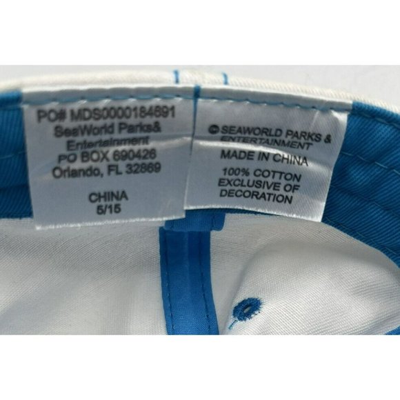 Seaworld parks and entertainment  Kid’s Strap back Adjustable dolphin hat Blue - Picture 6 of 7